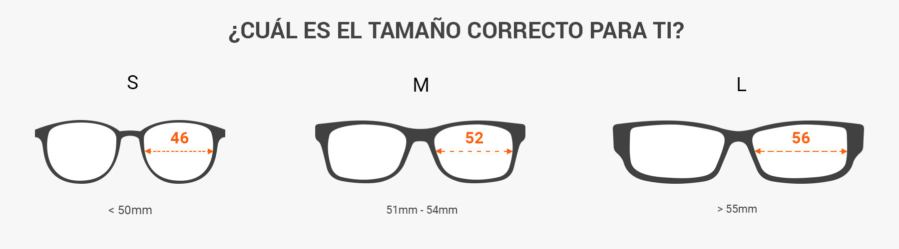 Cómo leer las medidas de las gafas de sol. Medir el tamaño de las gafas de sol con una regla.