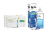 Lenjoy Monthly Comfort (6 Linsen) + ReNu MultiPlus 360 ml mit Behälter 27814